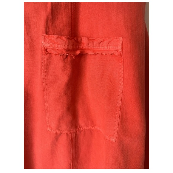 Anthropologie Red Denim Midi Dress - Picture 10 of 10